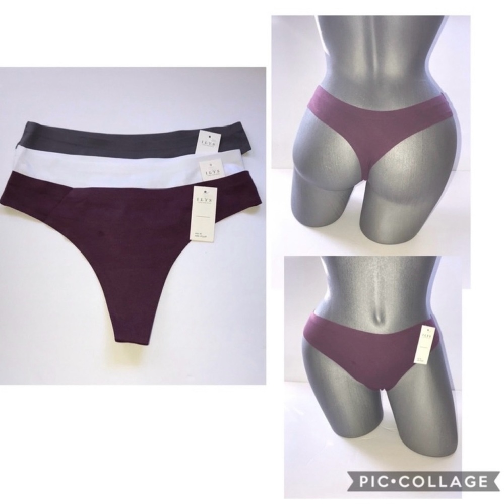 Bundle 3 pieces Cotton Seamless Thong Panty Underwear. Size XLarge. NWT